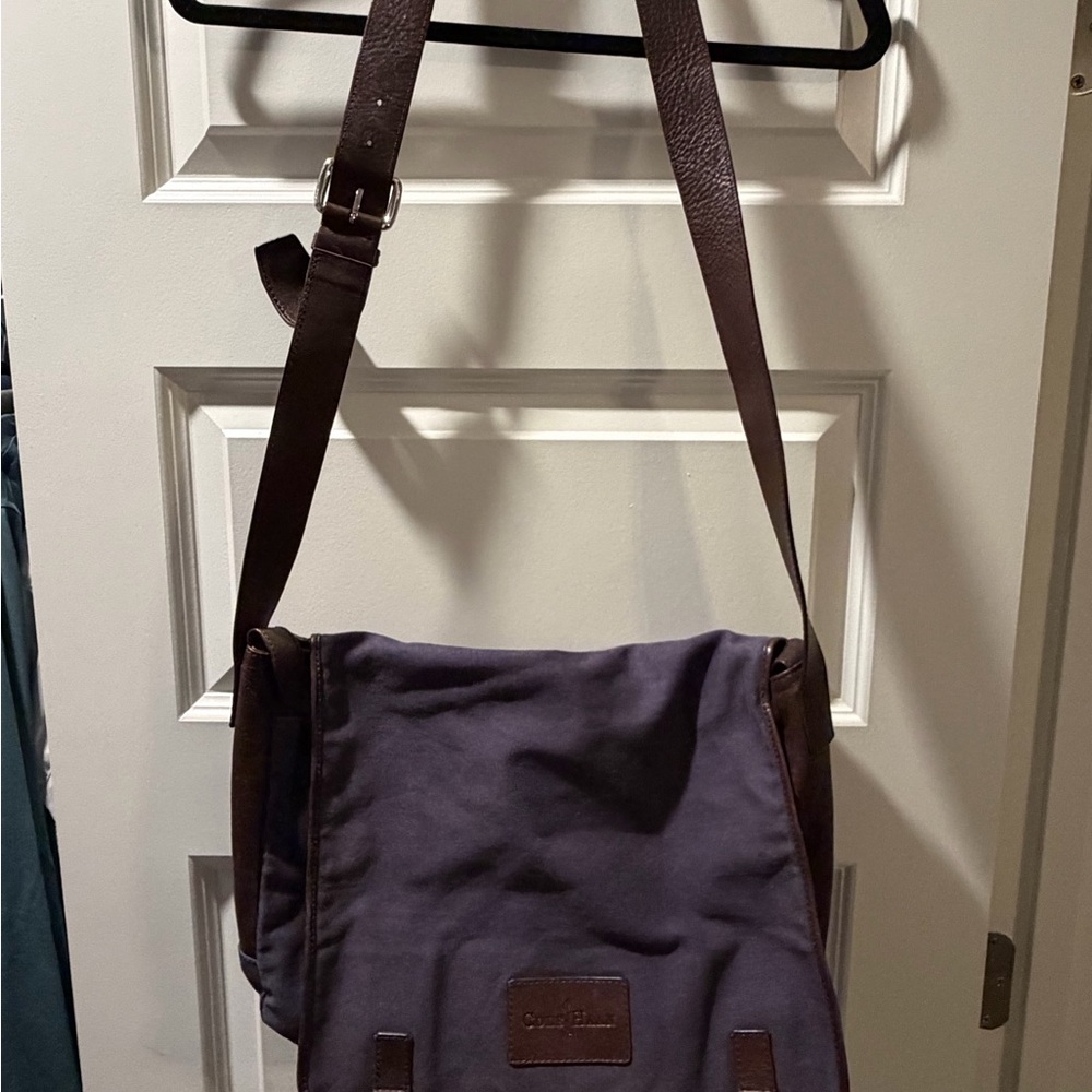 Cole Haan Navy Blue Messenger Bag